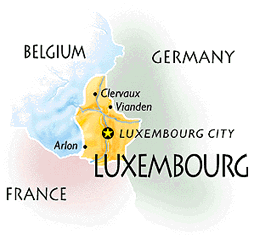 Carte du Luxembourg Map
